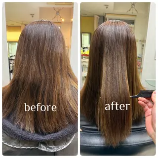 ロング 鶴 章英のヘアスタイル