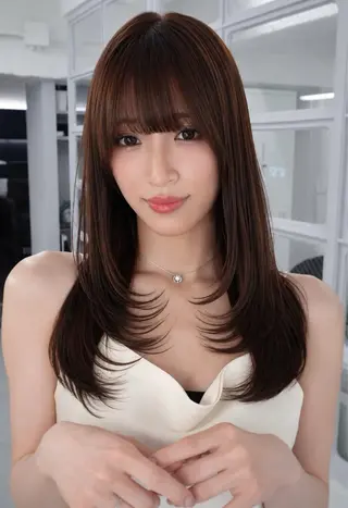 セミロング カラー ヘアアレンジ ✨綺麗が続くカット ✨/星野六三四のヘアスタイル