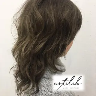 ミディアム カラー ヘアアレンジ SHO担当髪質改善 東加古川アーティブのヘアスタイル