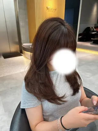 セミロング 似合わせカラー× ウルフカット/ホマレのヘアスタイル