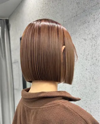 ショート カラー ボブ/レイヤーカット 縮毛矯正/コウキ新宿のヘアスタイル