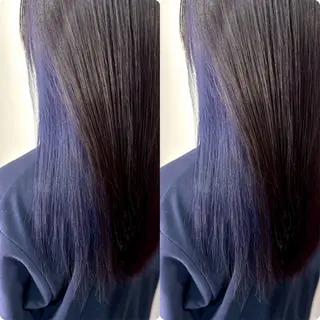 ロング カラー 切っぱなし💇‍♀️ イヤリング🎨龍之介のヘアスタイル