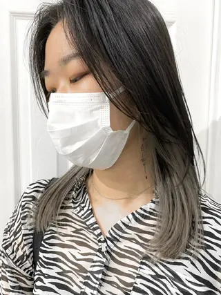 セミロング カラー ヘアアレンジ kai .のヘアスタイル
