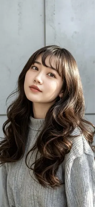 ロング パーマ 拓麿✂︎/韓国ヘア× コテ巻きパーマのヘアスタイル