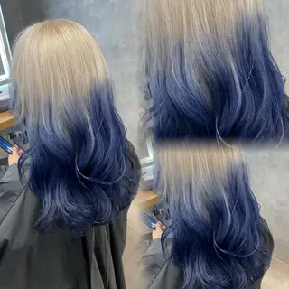セミロング カラー ヘアアレンジ 透明感カラー/推しカ ラー☁️JURAのヘアスタイル