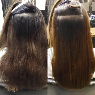 セミロング 縮毛矯正&髪質改善 MAILHAIRのヘアスタイル