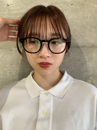 ショート カラー ボブパーマコテ巻き風 パーマNo1深江秀平のヘアスタイル