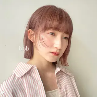 ショート カラー 顔まわり🥨レイヤー /透明感/水口舞奈のヘアスタイル