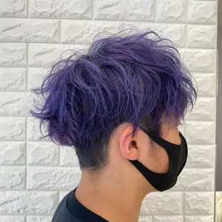カラー 韓国ヘア レイヤーカットのヘアスタイル
