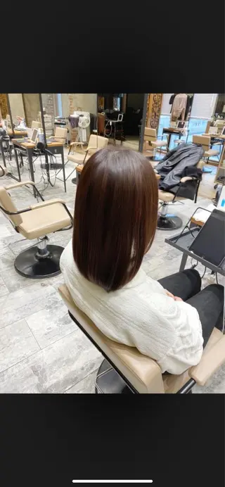 カラー 銀座/レイヤー 顔周りカット溝手優太のヘアスタイル