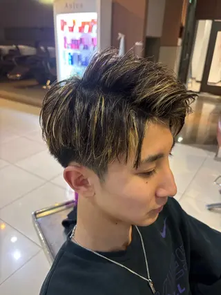 カラー メンズ メッシュ&パーマ特化 🔥山田雄大🔥のヘアスタイル