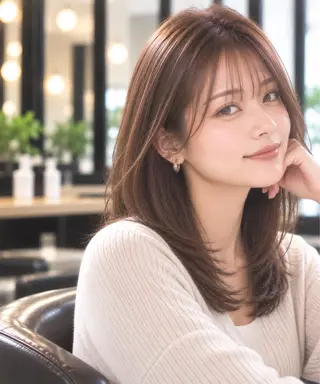 セミロング 西山竜一 /垢抜け大人髪のヘアスタイル
