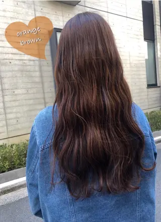 ロング ✨色持ちの良い艶 カラー✨蟹江真世のヘアスタイル