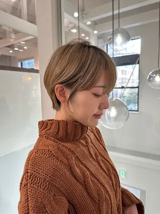 ショート 縮毛矯正/レイヤー taiga🧡のヘアスタイル