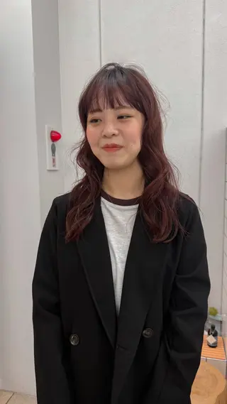 セミロング カラー 関 京磨のヘアスタイル