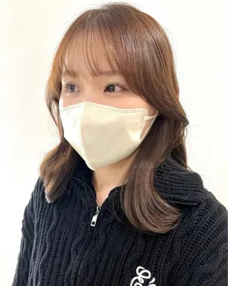 セミロング 榎本 雪来のヘアスタイル