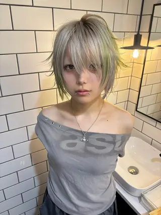 ショート カラー koki /渋谷 /デザインカラーのヘアスタイル