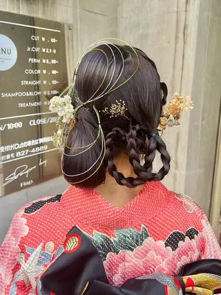 セミロング カラー ヘアアレンジ 「sumi」 AMIのヘアスタイル