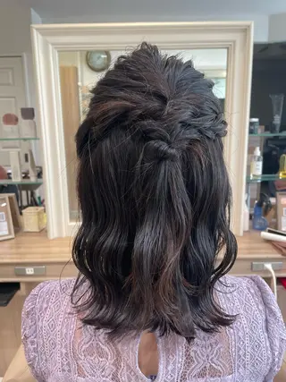 ミディアム ヘアアレンジ 韓国ヘアメイク🎀/ 縮毛矯正✨山本媛香のヘアスタイル