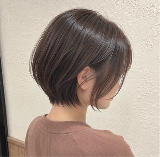 ショート 韓国ヘア🇰🇷／ 艶カラー鈴木萌愛🩶のヘアスタイル