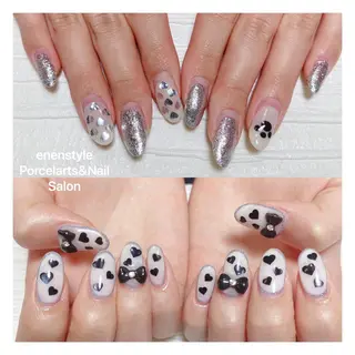ミディアム ネイル 🐾enen style 🐾のネイルデザイン