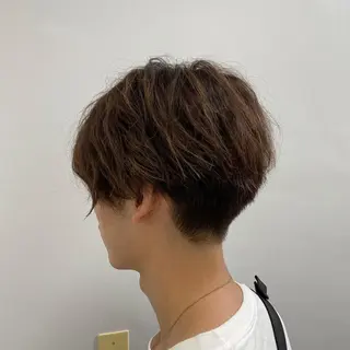 ショート メンズ 韓国風ベージュ🤎 赤みなし🌿横浜🤎のヘアスタイル