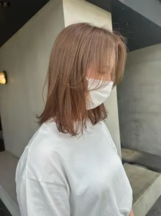 ミディアム カラー ピンクカラー/ mana🎀のヘアスタイル