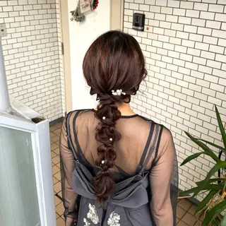 ロング ヘアアレンジ 褒められヘアメイク /‎ボブ女子🐶みおのヘアスタイル