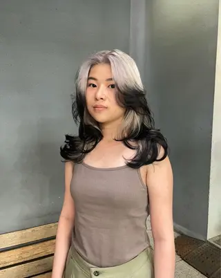 ロング カラー 🦋海外ヘア韓国ヘア Yu-na🦋のヘアスタイル