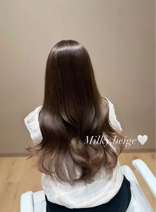 ロング カラー minori♡ 韓国モテヘアのヘアスタイル