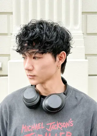 ショート パーマ メンズ 三宮メンズカット ヨシイッキのヘアスタイル