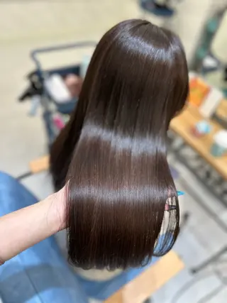ロング カラー 髪質改善🩵縮毛矯正 代々木/木下のヘアスタイル