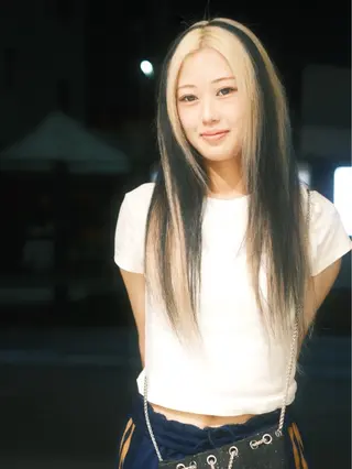 ロング カラー ヘアアレンジ 個性爆弾💣 ダブルカラー/ゆかのヘアスタイル