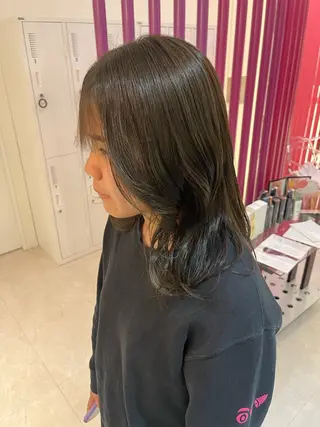 セミロング カラー MAO カラーモデル募集中のヘアスタイル