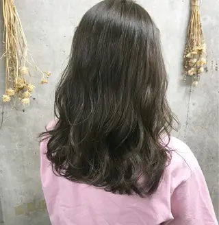 セミロング カラー ヘアアレンジ Satsuki ✂︎♡のヘアスタイル