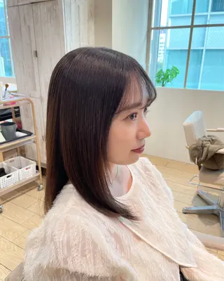 ミディアム 似合わせカット⌇ヘア セット⌇A i🤍のヘアスタイル