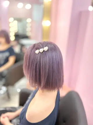 ミディアム カラー 甘ふわgirly🎀 ハイトーン🤍Ramのヘアスタイル