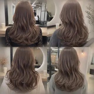 ロング カラー ヘアアレンジ ハヤト/レイヤーカッ ト🫧/暖色カラー✨のヘアスタイル