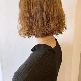 ミディアム カラー パーマ ヘアアレンジ インナーカラー/ KANAのヘアスタイル