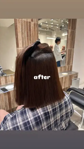 🫧透明感カラー/ 髪質改善/縮毛/🫧のヘアスタイル
