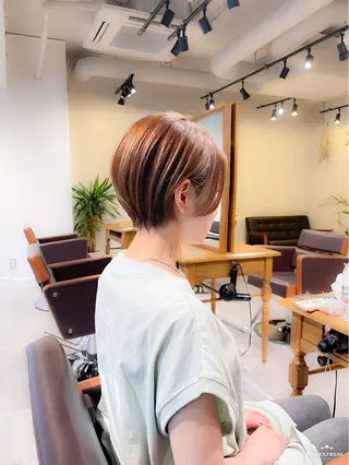 ショート 水田吉亮/髪質改善/ 縮毛矯正/レイヤーのヘアスタイル