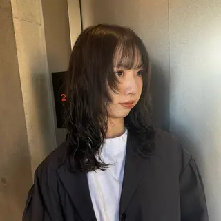 ロング カラー 柔め透明感血色カラー 暖色/レイヤー/ゆいのヘアスタイル