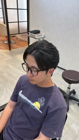 ミディアム メンズ 透明感カラー艶 💫TAISEI💫のヘアスタイル