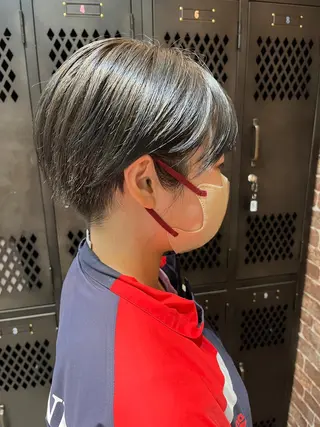 ショート カラー パーマ ヘアアレンジ メンズ キッズ ネイル マツエク・マツパ アイブロウ 久木原 ゆりのヘアスタイル