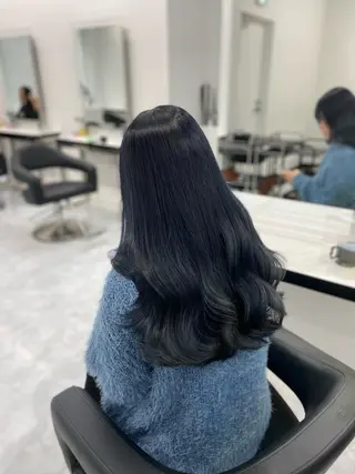 ロング カラー ヘアアレンジ レイヤー×透明感カラ ーHAYATOのヘアスタイル