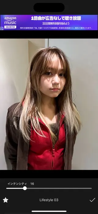 セミロング カラー ヘアアレンジ 💟Opus // Mizuki🐕のヘアスタイル