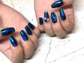 ネイル 韓国/ワンホン/長さ 出しつけ放題🎀のネイルデザイン
