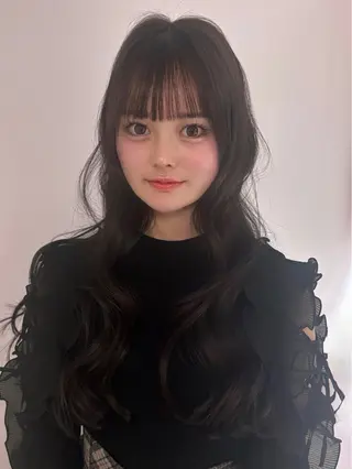 ロング レイヤー🎶似合わせ パーマ🎀ナナコのヘアスタイル