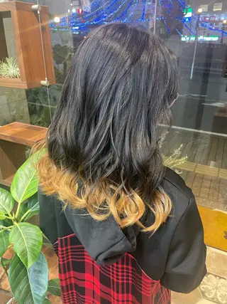ミディアム カラー ボブパーマ🧸 /YUNAのヘアスタイル
