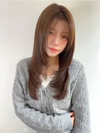セミロング 北川 実織のヘアスタイル